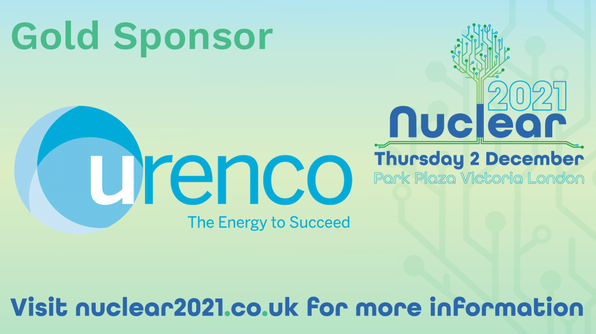 Nuclear Industry Association (@niauk) on Twitter photo 📣 Introducing our Gold Sponsor for Nuclear 2021!
A big thank you to <a href="/urencoglobal/">Urenco Global</a> for supporting the UK nuclear industry's flagship annual conference.
For more information on supporting and attending N21 head to nuclear2021.co.uk/home today!
#Nuclear2021 📣 Introducing our Gold Sponsor for Nuclear 2021!
A big thank you to <a href="/urencoglobal/">Urenco Global</a> for supporting the UK nuclear industry's flagship annual conference.
For more information on supporting and attending N21 head to nuclear2021.co.uk/home today!
#Nuclear2021