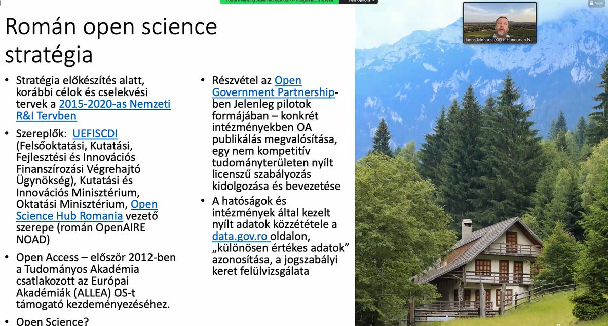NI4OS_eu's tweet photo. The 2nd OS Forum is taking place in Hungary right now, Janos Mohacsi is speaking of Open Science strategies in the region. 
#nosci #noscievent #openscience #hungary https://t.co/ylyXDonopE