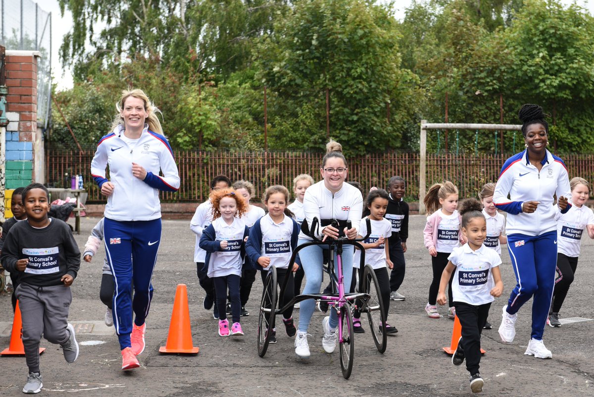 DO THE DAILY MILE !
Our <a href="/_thedailymile/">The Daily Mile UK</a> partnership now extended across <a href="/BritAthletics/">British Athletics</a> to help improve activity in youngsters 👍
📷 Al Devine
<a href="/johnmayock123/">John Mayock</a> <a href="/EilidhDoyle/">Eilidh Doyle</a> <a href="/MissAshaPhilip/">Asha Philip</a> <a href="/kayleigh_haggo/">Kayleigh Brown</a> <a href="/SALChiefExec/">SALChiefExec</a> <a href="/SALDevelopment/">SALDevelopment</a> <a href="/MarkMunr0/">MarkMunro</a> <a href="/MareeToddMSP/">Maree Todd</a> <a href="/ianbeattie1/">Ian Beattie</a> <a href="/STVNews/">STV News</a>