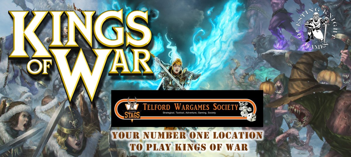 QKG_Impact's tweet photo. STAGS Telford Wargames Society is the number 1 location in the Midlands for Mantic Games Kings Of War!
#kingsofwar #kingsofwar3rdedition #manticgames #Mantic #tabletopwargaming #tabletopgaming #tabletopgames #fantasy #fantasygaming #telford #shrewsbury  #SHROPSHIRE https://t.co/b6TLlI44ms