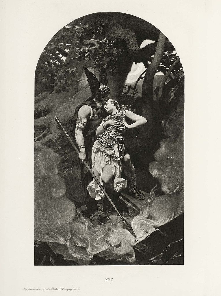 mrnigelsmith's tweet photo. "Wotan and the Valkyrie Brunhild," 1892 by Konrad Dielitz. https://t.co/j84F9APRzG