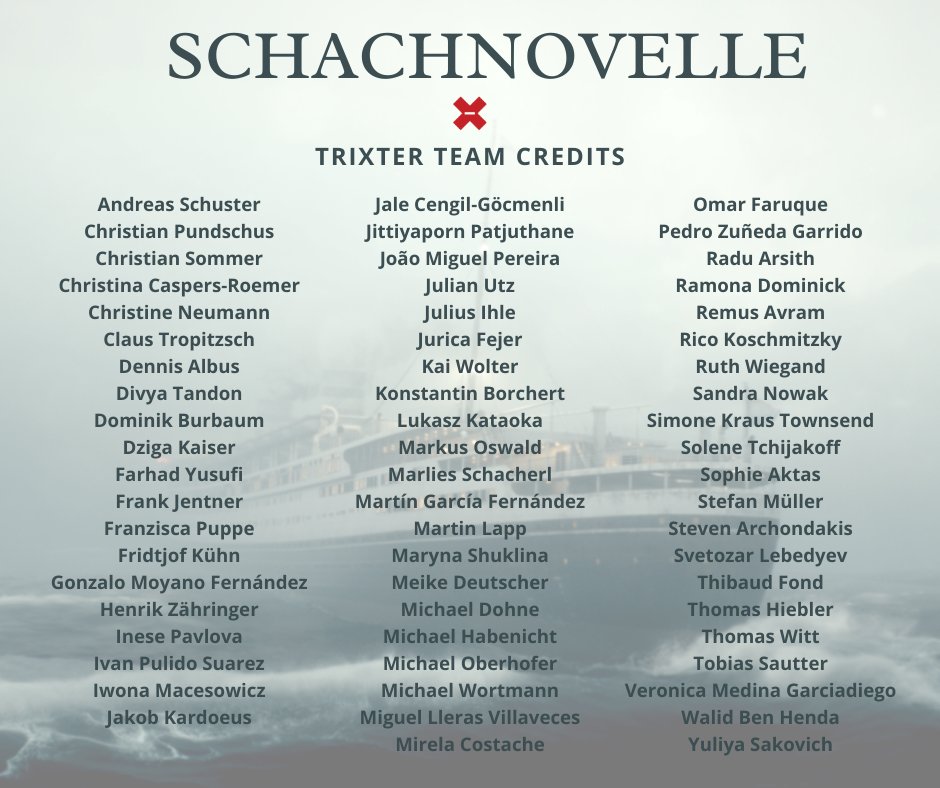 trixterfilm's tweet photo. #Schachnovelle (English: The Royal Game) is now in cinemas! We created lots of #vfx for this #Lola-nominated film; from WWII-era #setextensions & #compositing crowds together, to creating a digital ship on stormy seas🚢
#visualeffects #studiocanal #deutschefilmpreis #walkerworm https://t.co/sGiqjvf4Ul