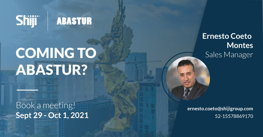 We're going to <a href="/ABASTUR/">ABASTUR</a> in Mexico City and would love to see you there! Ernesto Coeto, Sales Manager, Americas, <a href="/ShijiGroup/">Shiji Group</a>, will be representing our complete stack of hotel tech products. Book a meeting with him to learn about the exciting things we have planned for the future!