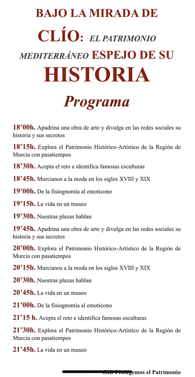 Hoy, dentro de las actividades organizadas por profesores de <a href="/HistoriaArteUMU/">Departamento de Hª del Arte Universidad de Murcia</a>, en el stand “Bajo el reflejo de Clío”, hablaré de fisiognomía, emociones, pasiones y emoticonos a las 19’00 y a las 21’00 #mednight2021  <a href="/UMU/">Universidad Murcia</a> 
Os esperamos allí 👉 
😧😮😲😵😩🤨😌😉😀😁😆🤣🥺😬😶😏🥴☹️