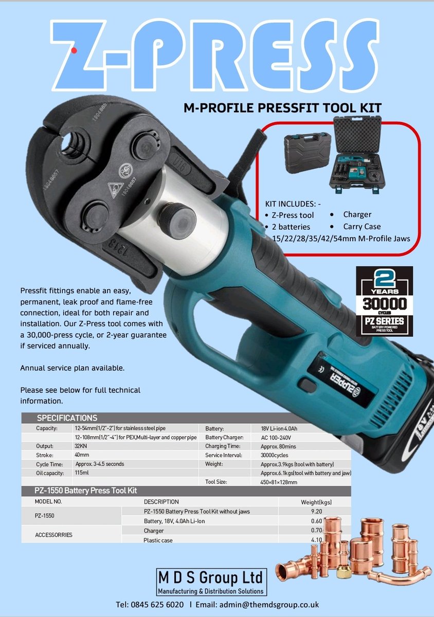 plumbasenelson's tweet photo. #PRESS GUNS INSTOCK
AT PLUMBASE #NELSON
£1050 inc vat 15-28mm
£1365 inc vat 15-54mm
2yr warranty. TC apply.
Battery compatible with #Makita https://t.co/Qx6piU77Vf