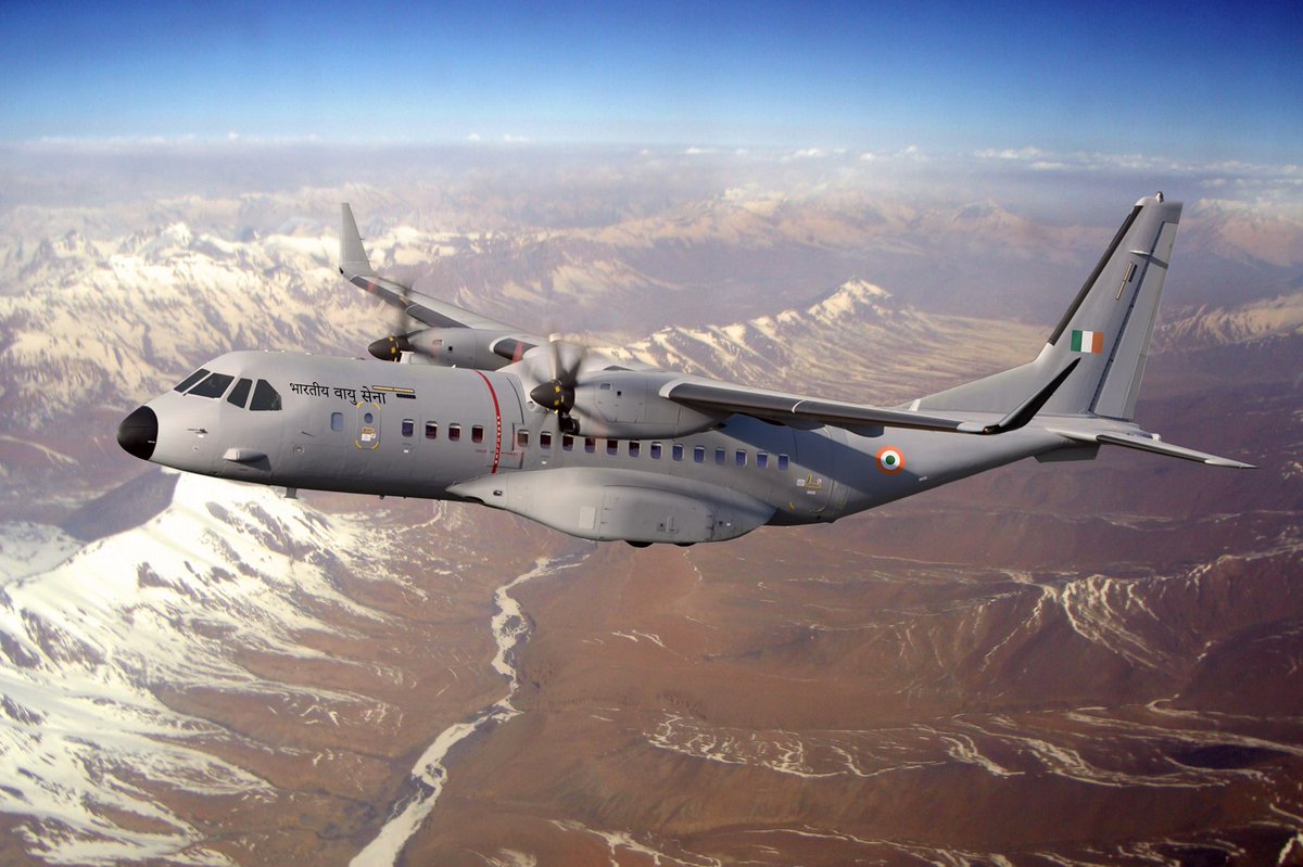 SchoellhornMike's tweet photo. Great news from India where we just signed a contract for 56 C295 aircraft. With this, India will soon become the world's biggest C295 operator. This plane is a true European industrial success story &amp; we're proud to work with our partner Tata in India. #TeamAirbus #MakeinIndia https://t.co/CA1Oww6ggx