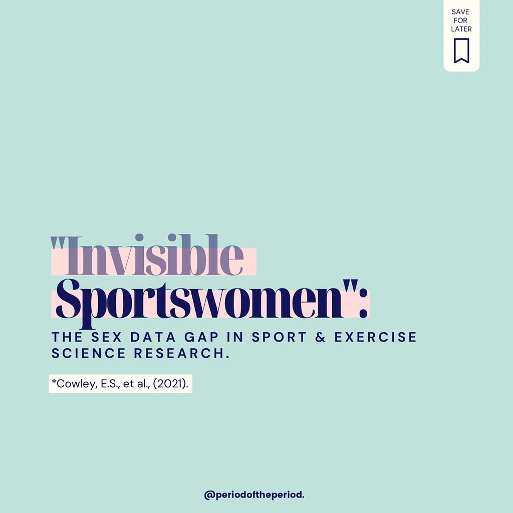 the period of the period. on X: "Privilege to contribute in a small way on  this paper… “Invisible Sportswomen”: The Sex Data Gap in Sport & Exercise  Science Research. Here's what we