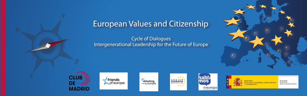 ClubdeMadrid's tweet photo. EU treaties enshrine values of: 
🔹Human dignity
🔹Freedom
🔹Democracy
🔹Equality
🔹Human Rights

Join our Policy Lab on #ValuesCitizenship to discuss implementation of rights and values by EU states and institutions
📅 29 Sep
⏰ 9:30h

#CoFoE #DebatingEurope #HablamosdeEuropa https://t.co/3RMVK9Nber