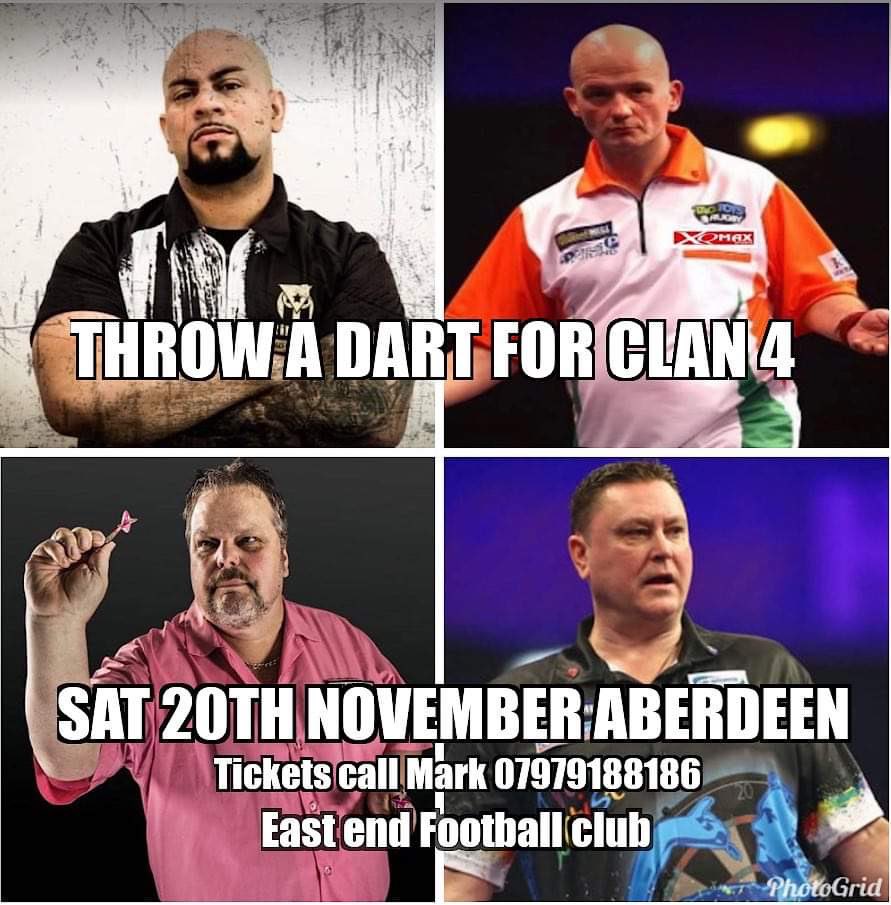 Tickets now on sale for what will be a brilliant night in Aberdeen with 4 Darting Legends. <a href="/devon_petersen/">Devon Petersen 369</a> <a href="/OfficialKP180/">Kevin Painter</a> <a href="/jabba180/">JAMIE CAVEN</a> <a href="/onedart180/">Peter Manley</a>