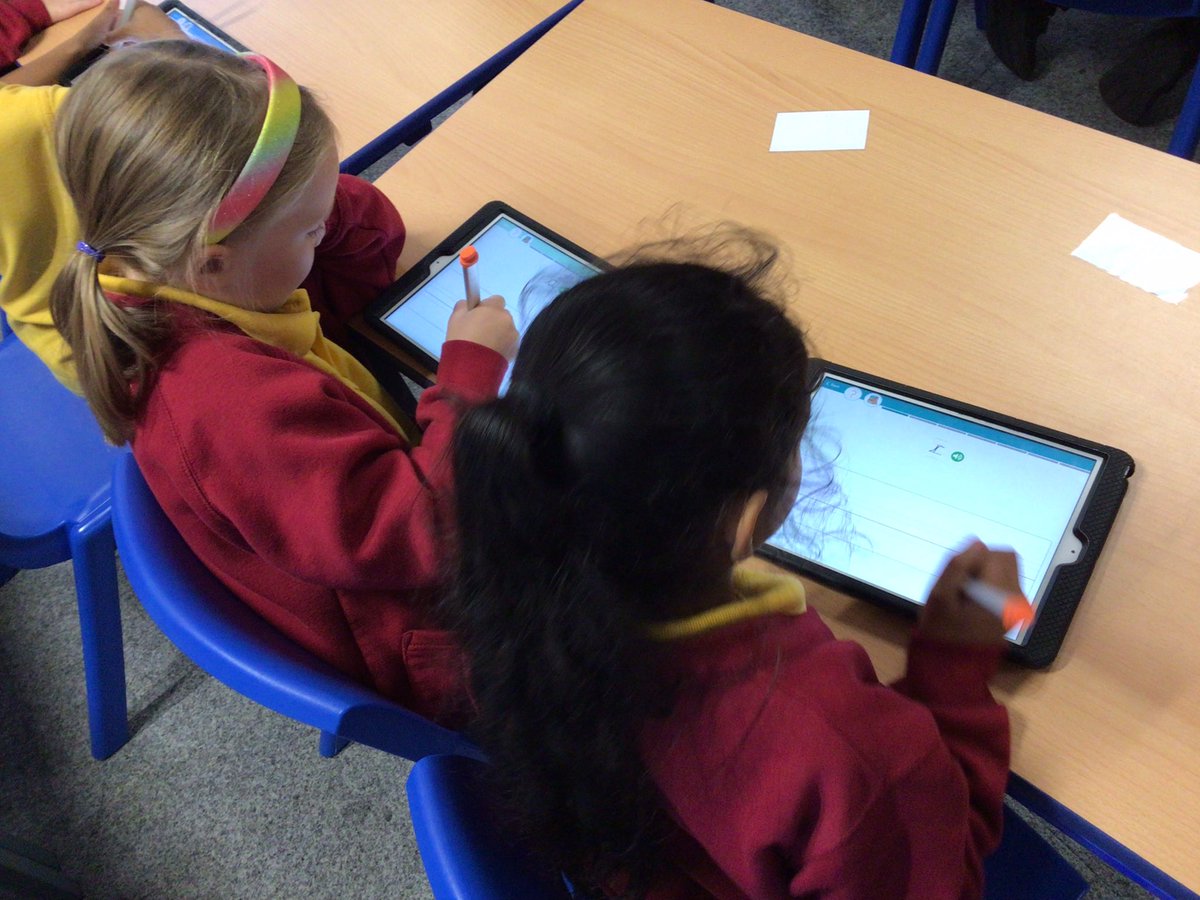 StJamesYear2's tweet photo. @StJamesYear2 are enjoying practicing their handwriting with @KaligoApps_EN. Weβve looked at how we can improve our handwriting by looking at the instant feedback. @StJamesChorley https://t.co/jo9RxynUCW