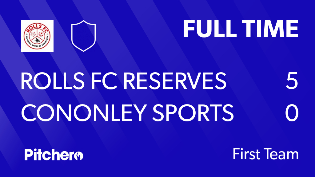 RollsFC's tweet photo. FULL TIME: Rolls FC Reserves 5 - 0 Cononley Sports Reserves
#ROLCON #Pitchero
https://t.co/PtgxdShBpg https://t.co/yAw7WJlrur