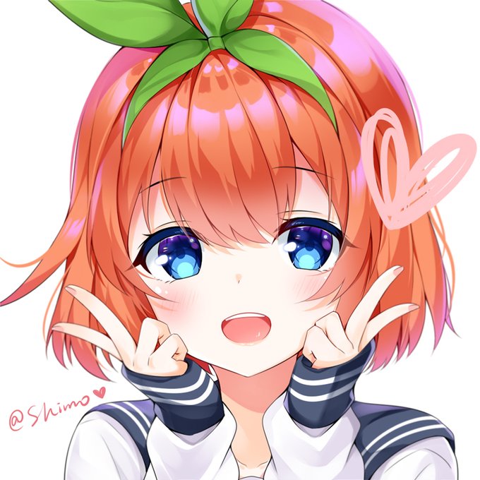 霜喵ShimoさんがTwitterに投稿した中野四葉(五等分の花嫁)のイラスト。