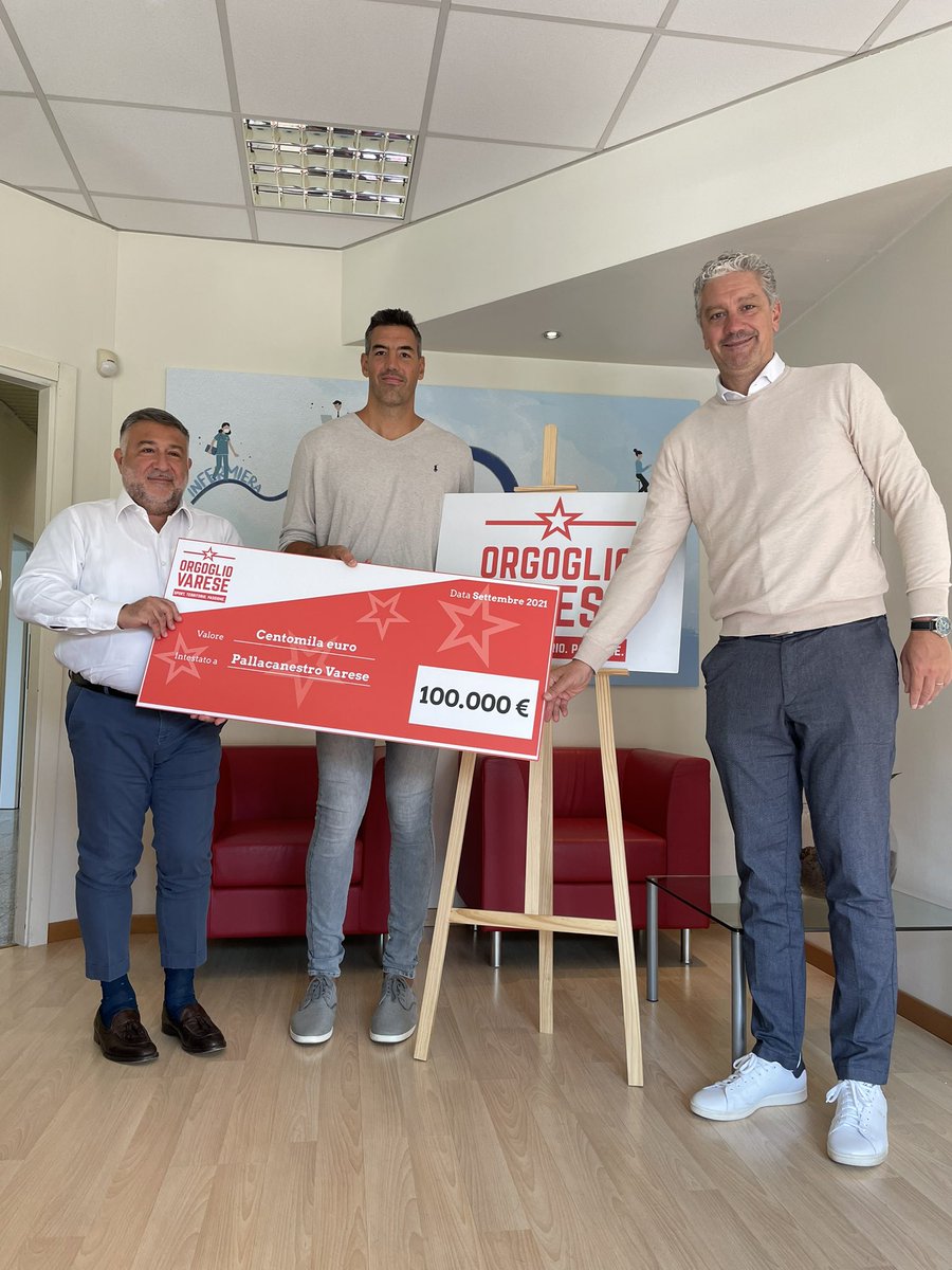 Prosegue il nostro sostegno per lo #sport del territorio! Ancora una volta supportiamo una delle realtà sportive principali di #Varese <a href="/LScola4/">Luis Scola</a> <a href="/rasizza/">Rosario Rasizza</a> <a href="/aconti7/">andrea conti</a> <a href="/PallVarese/">Pallacanestro Varese</a> #NoiSiamoVarese