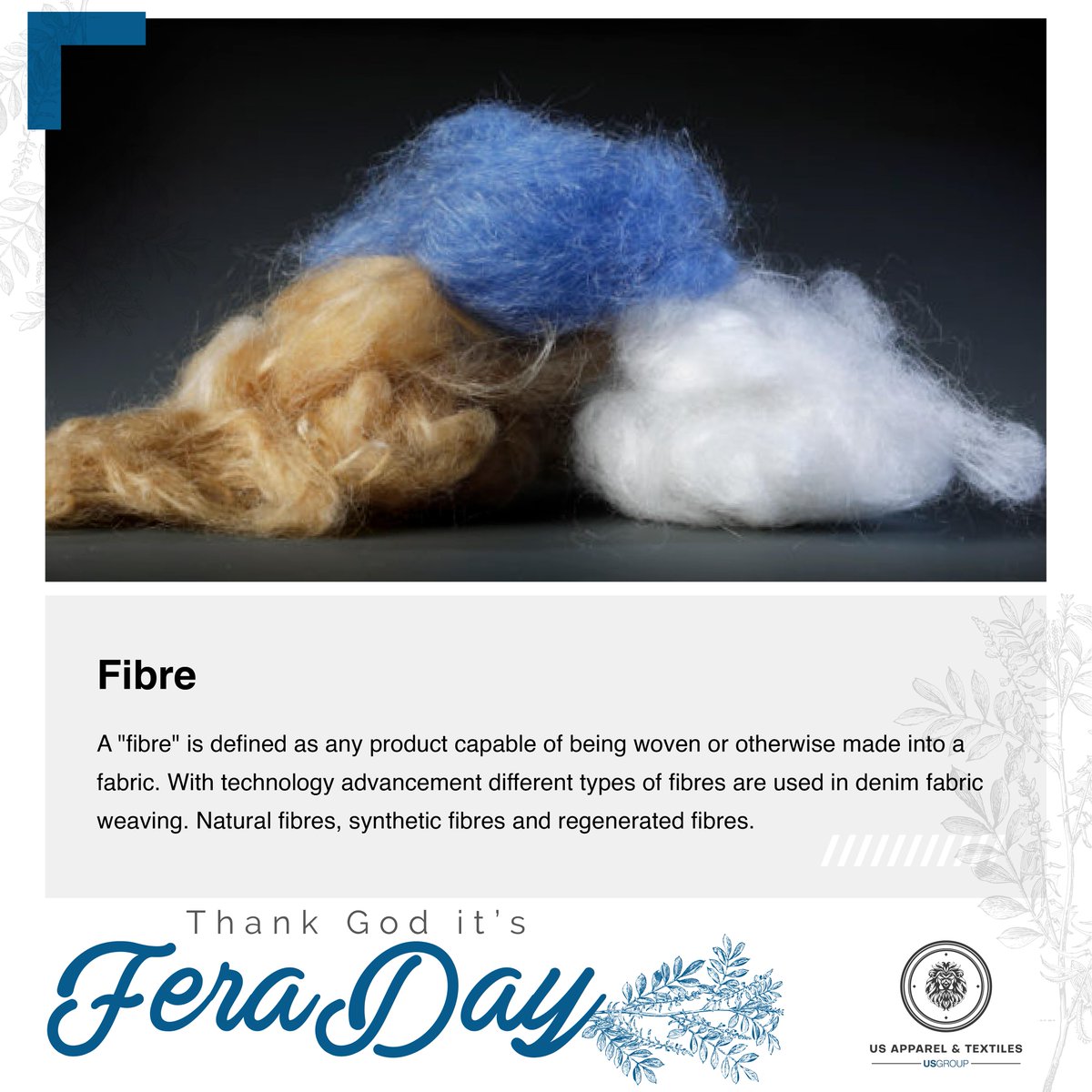 usapparelandtex's tweet photo. TGIF!

#usgroup #usdenimmills #usapparelandtextiles #jeans #denim #feraday #indigofera #denimprocess #fibre #naturalfibres #syntheticfibres #regeneratedfibres https://t.co/MOVneaHflp