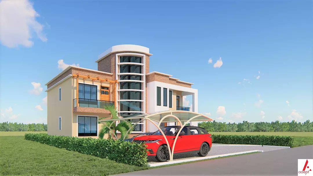 adept_c's tweet photo. Design of a 4 bedroom all ensuite + DSQ(2 roomed) residential house on a 50x100 plot size.
Gross area = 300sqM
#Architecture #Maisonettedesign https://t.co/is2pdzdHGI