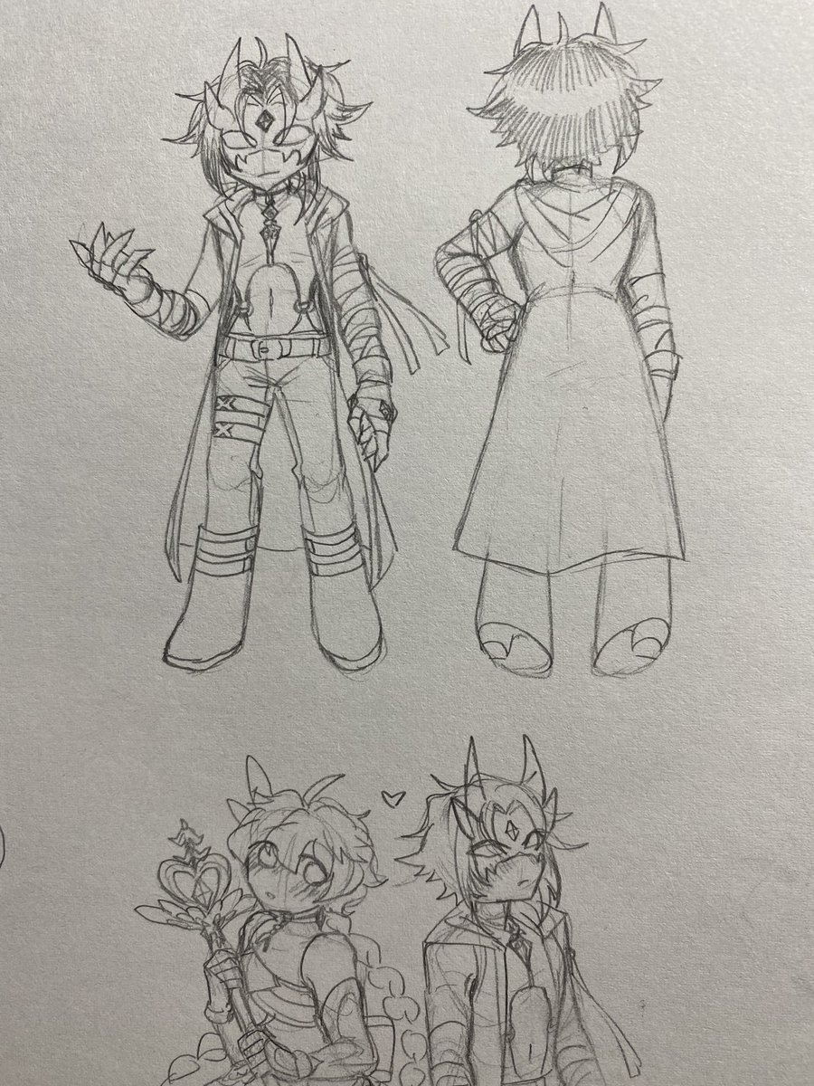 ijustlikeaether's tweet photo. I just realized I can post sketchbook photos from my phone…
here’s the magical girl AU!
(note: sketchbook drawings are pretty nonsensical)
#XiaoAether https://t.co/ZOOPD6M9zl