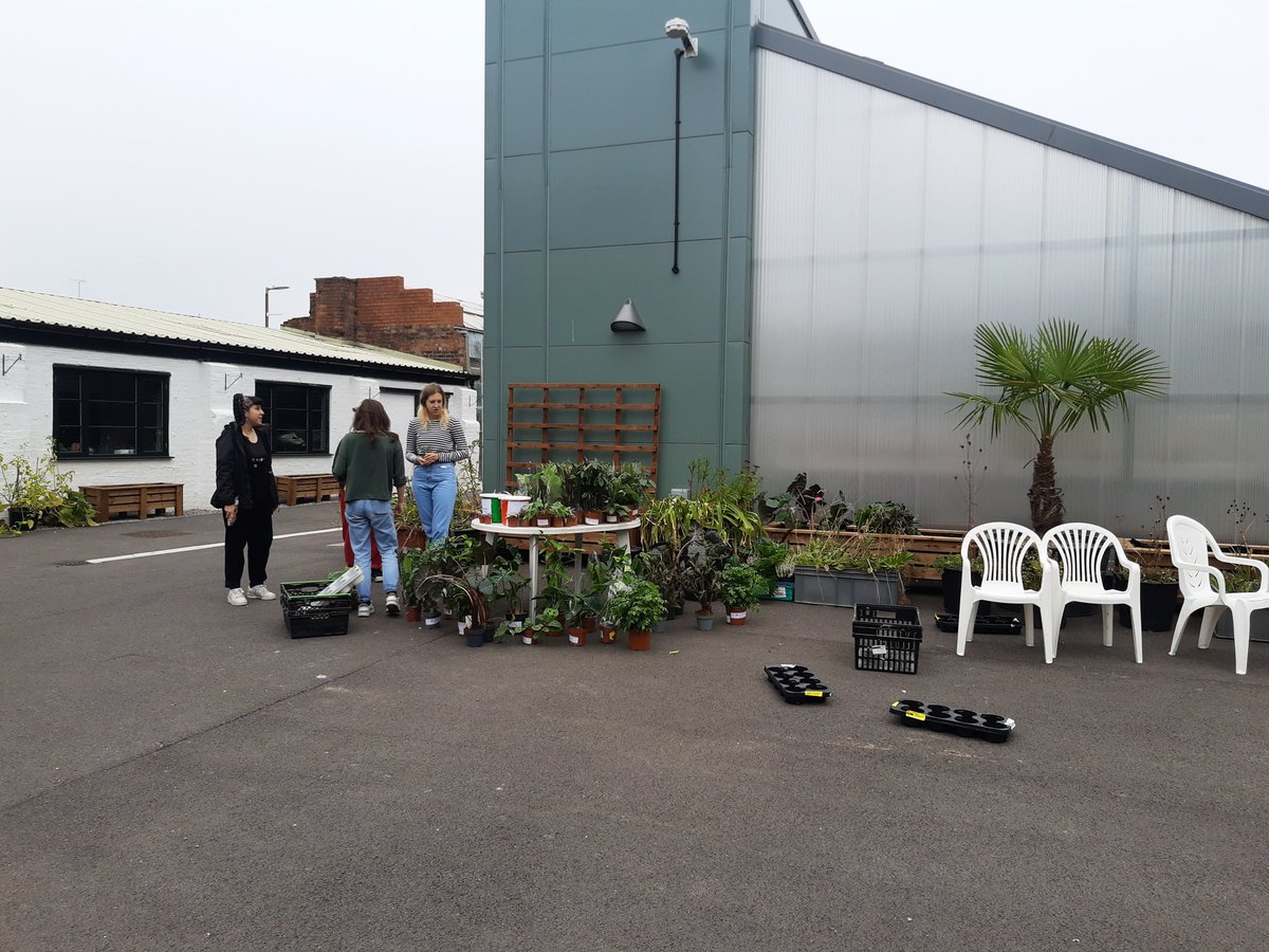 GilesNJohnson1's tweet photo. PG group Plant and Hope from @UoMSciEng are running an event marking terrariums at the #lostgardensoffallowfield today helped by Firgal the Firs adopted cat https://t.co/MK7RSyl5Sl
