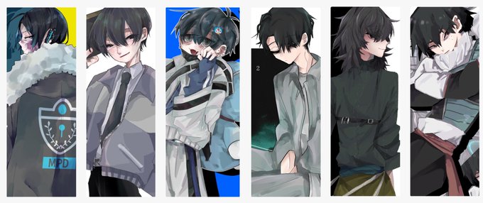 黒髪男子のtwitterイラスト検索結果