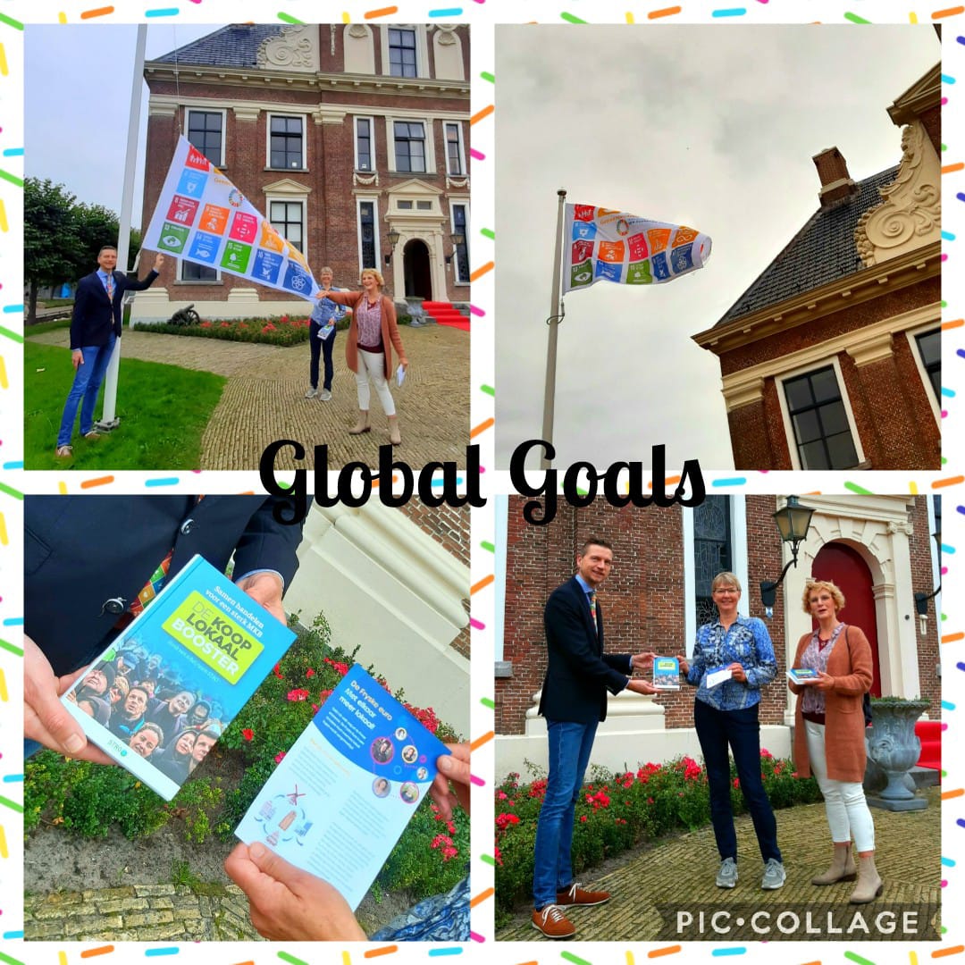 Vandaag vlaggen we: het is de ‘verjaardag’ van de Global Goals. @Heerenveen draagt graag een steentje bij aan een schonere, duurzamere en eerlijkere wereld. 
 #Gemeenten4GlobalGoals #samenvoordeSDGs