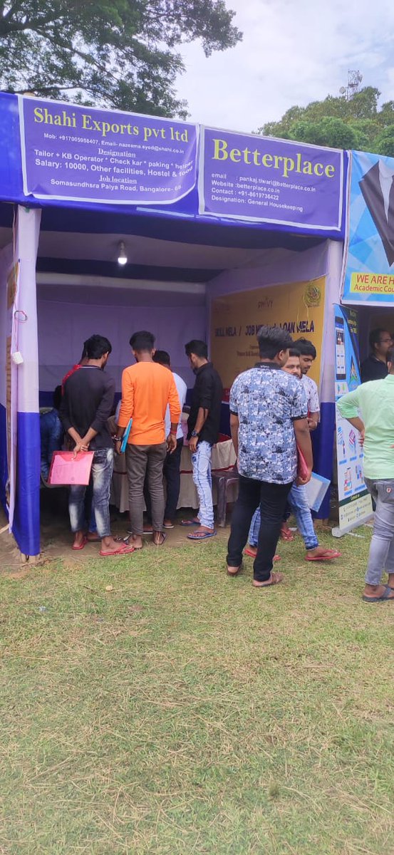 DSC, South Tripura District in collaboration with Directorate of Skill Development organized Skill, Loan and Job Mela under SANKALP Scheme on 20th-22nd Sept 2021. 424 beneficiaries have been provided loans of Rs 5.11 crores and 828 beneficiaries registered themselves for services