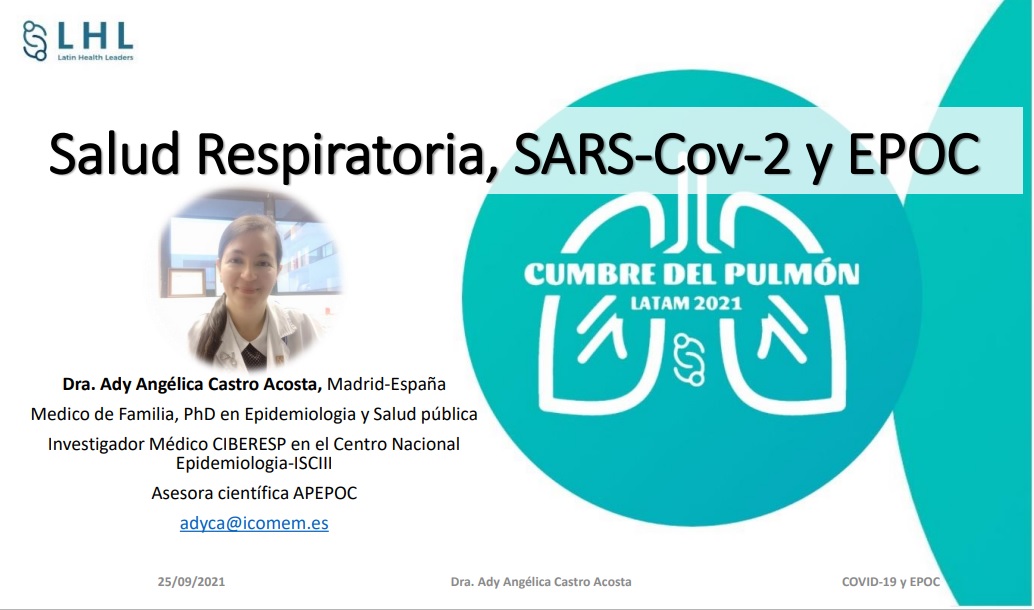 adyangelica's tweet photo. Mañana tenemos una cita en la #CumbreDelPulmonLatam2021 #LHL, donde hablaremos de #SaludRespiratoria. El #COVID y la #EPOC nos servirán como contexto. #APEPOC #EcosEPOC @CIBERES @GA2P2 @apepoc_es https://t.co/F8LMikEeB8