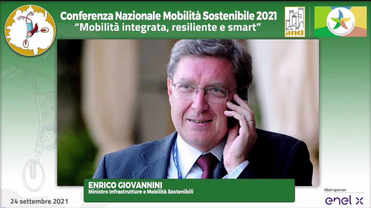 mitgov_it's tweet photo. Conferenza Nazionale Mobilità Sostenibile 2021, il Ministro #Giovannini: “Il 57% degli investimenti del #Mims nel #Pnrr e nel #FondoComplementare sono destinati al #Mezzogiorno. Un dato che supera il 40%, ovvero la media di tutti i fondi del #Pnrr per le Regioni del Sud” https://t.co/au66TqdoTr