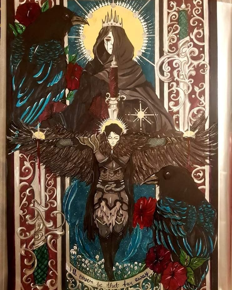 Binkyarts's tweet photo. "Vox machina F*CK SHIT UP!"

My Machina drawing set is  complete! I miss these amazing characters so much , cant wait to see them come to life again in the animated series! 

#criticalrole #criticalrolefanart #criticalrolefanart #VoxMachina https://t.co/xUO9R0zj0r