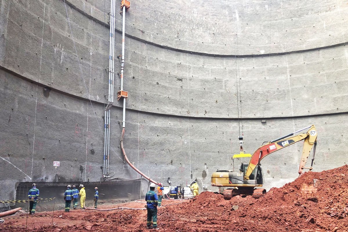 metroecptm's tweet photo. Poço da futura estação Vila Formosa já atingiu 70% da profundidade prevista. #metrosp #linha2verde #cml2 #vilaformosa #complexorapadura
https://t.co/WYl5ood9sz https://t.co/2sM5F7xbFN
