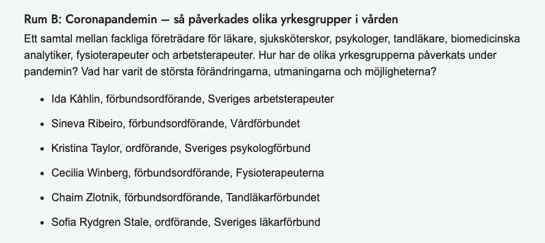 ibl_bma's tweet photo. Konferens om vårdens kompetensförsörjning idag, kul att #biomedicinskanalytiker åtminstone fick stå med i programmet. Nämndes exakt NOLL gånger under panelsamtalet.  #NVKRkonferens https://t.co/pj3kbbTx2m