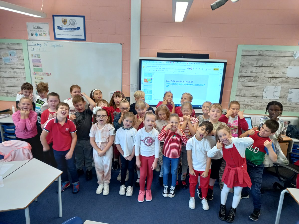 Cześć from everybody in year 3/4. We're having fun celebrating European day of languages today. Are chosen country is Poland and we are looking forward to a very special snack time later this morning!!!🇵🇱😋#europeandayoflanguages2021