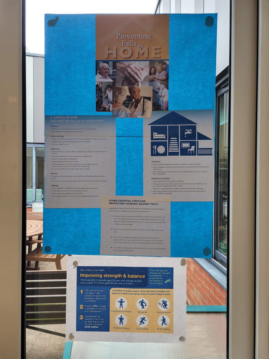 JanBrearOT's tweet photo. Forest Centre marked #FallsAwarenessWeek. Promoting awareness and knowledge, preventing falls. #WeAreNHFT @northantsahp @NHFTNHS @sarahwilsonOT @sue_birchall https://t.co/8IwrbyJnQ4