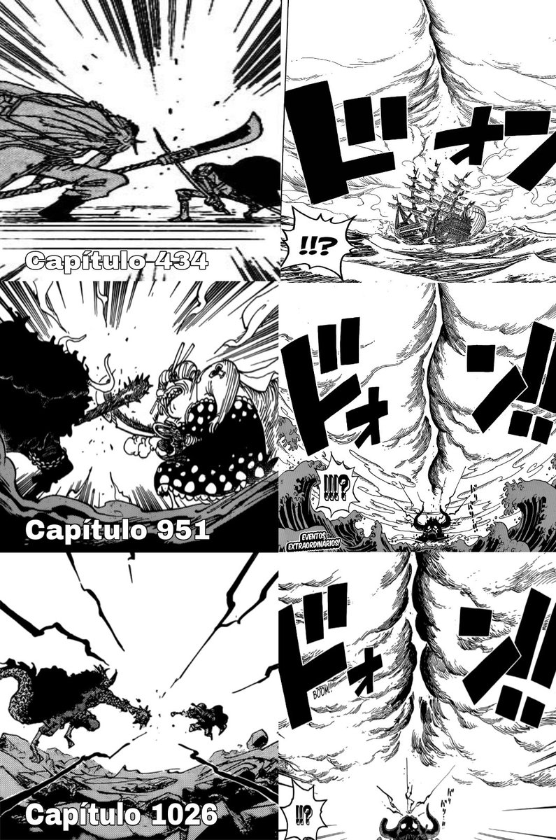 Luffy e Kaido partem o céu