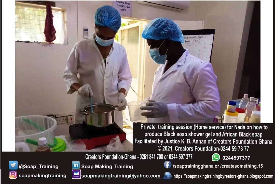 Soap Making training by Creators FoundationGhana (Soap_Training