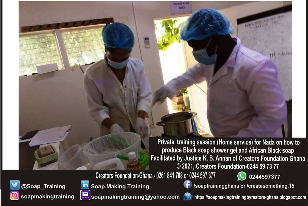Soap Making training by Creators FoundationGhana (Soap_Training