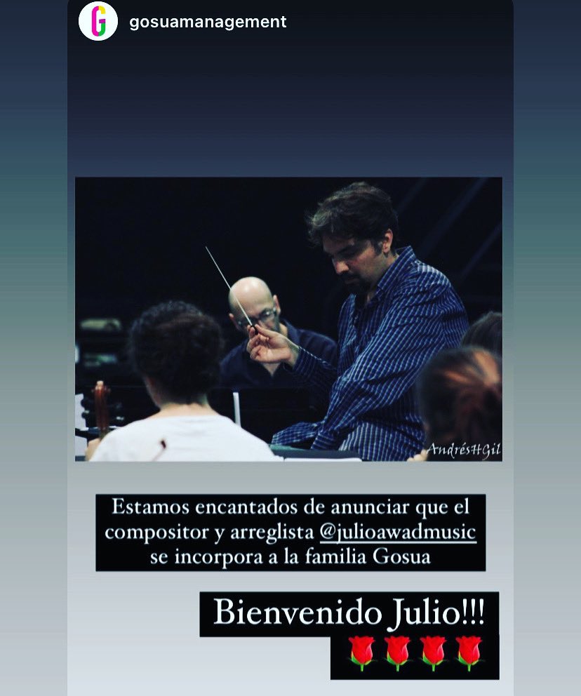 JulioAwadMusic's tweet photo. Feliz de formar parte de esta familia!! @gosuamanagement  , 😍😍😍
Gracias #JuantxuAlvarez   por el apoyo! https://t.co/mhgef1wx5Z