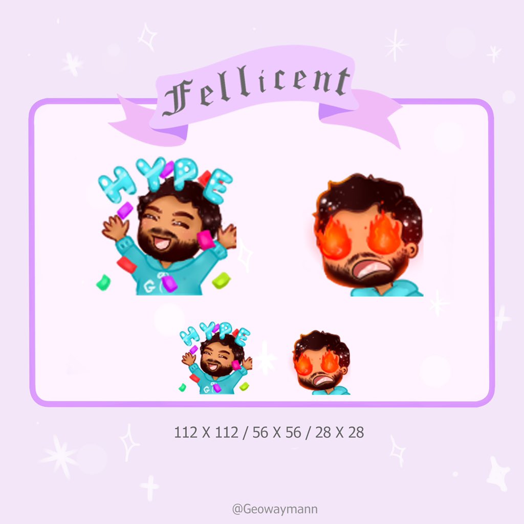 geowaymann's tweet photo. Focusing on emotes/badges today! 50% off today only!
If anyone's interested send a DM ✨
#twitchemotes #twitchbadges #twitchcommissions #twitchaffiliate #TwitchPartner https://t.co/7AOl6tq2Ox