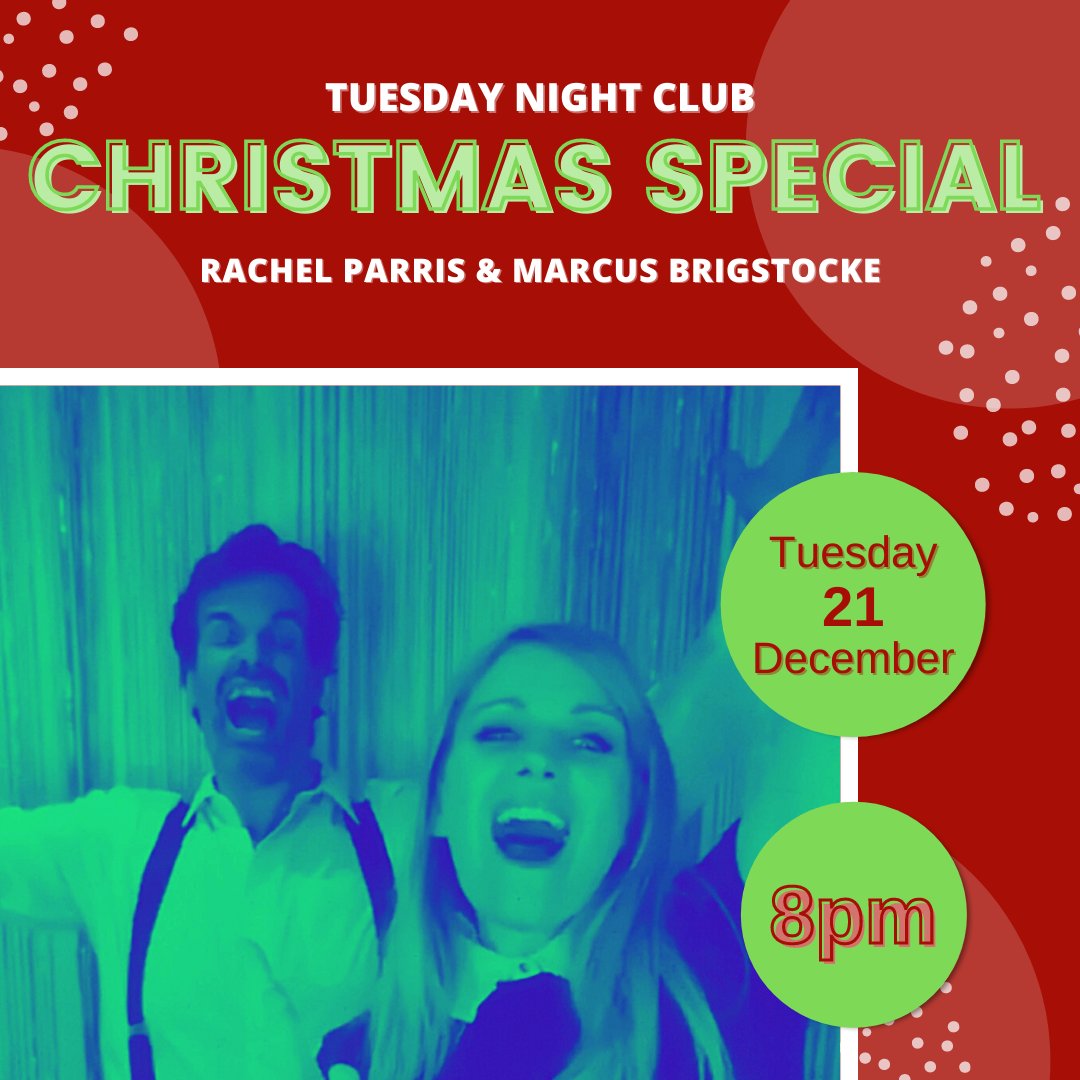 alwaysbecomedy's tweet image. Tuesday Night Club. Christmas Special. The return of Rachel &amp;amp; Marcus. Tuesday 21 December. Live &amp;amp; online. Tickets: alwaysbecomedy.com/tickets #TuesdayNightClub