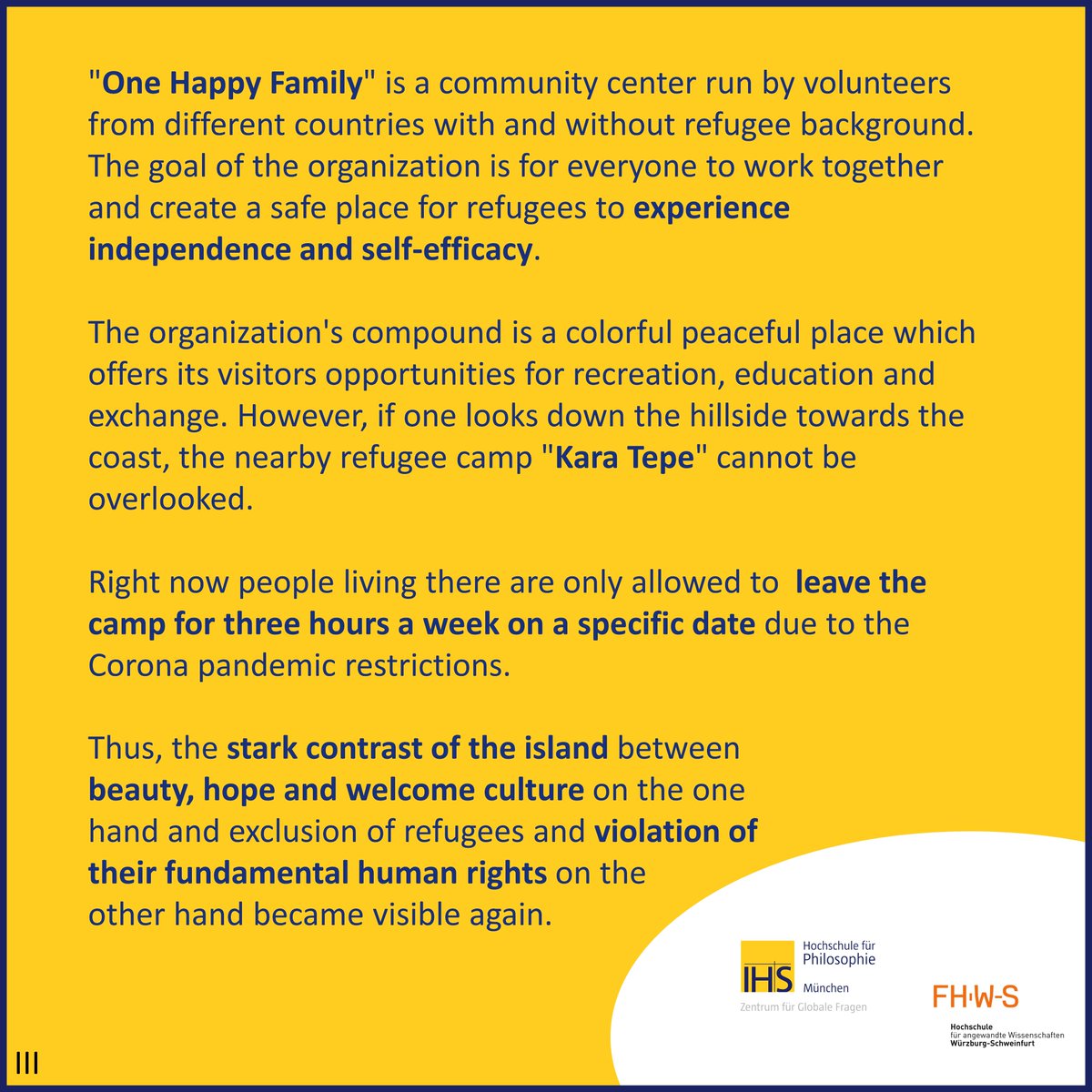 kontrapunkteZGF's tweet photo. (engl) Today our group was allocated to two groups which visited two different organisations. The first group visited the #welcomecenter and the other group the community center #onehappyfamily.
#lessonsfromlesvos #lesvos #summerschool @jesuiten_ @hfphmuc @hochschule_wue_sw_fh https://t.co/hqNGYiL8KV
