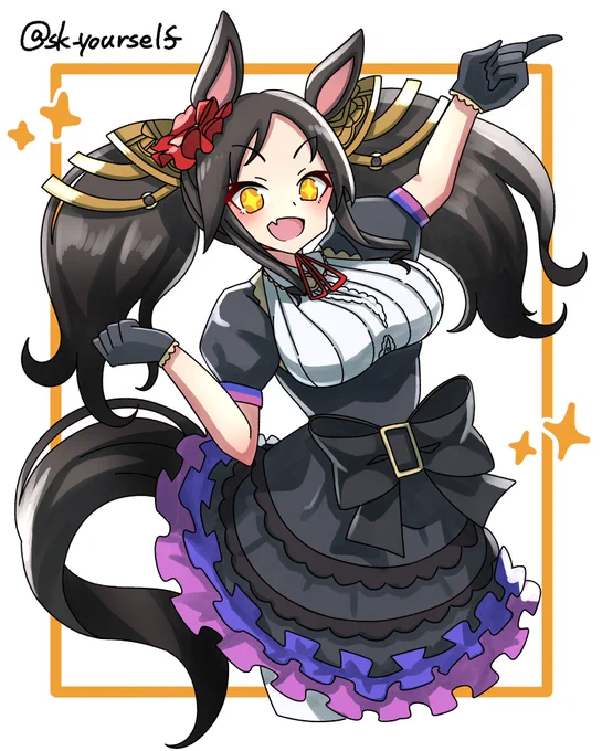 57、マーベラスサンデー
#ウマ娘
#ウマ娘五十音順に描いたらライスシャワーの時にはかなり疲れている説 