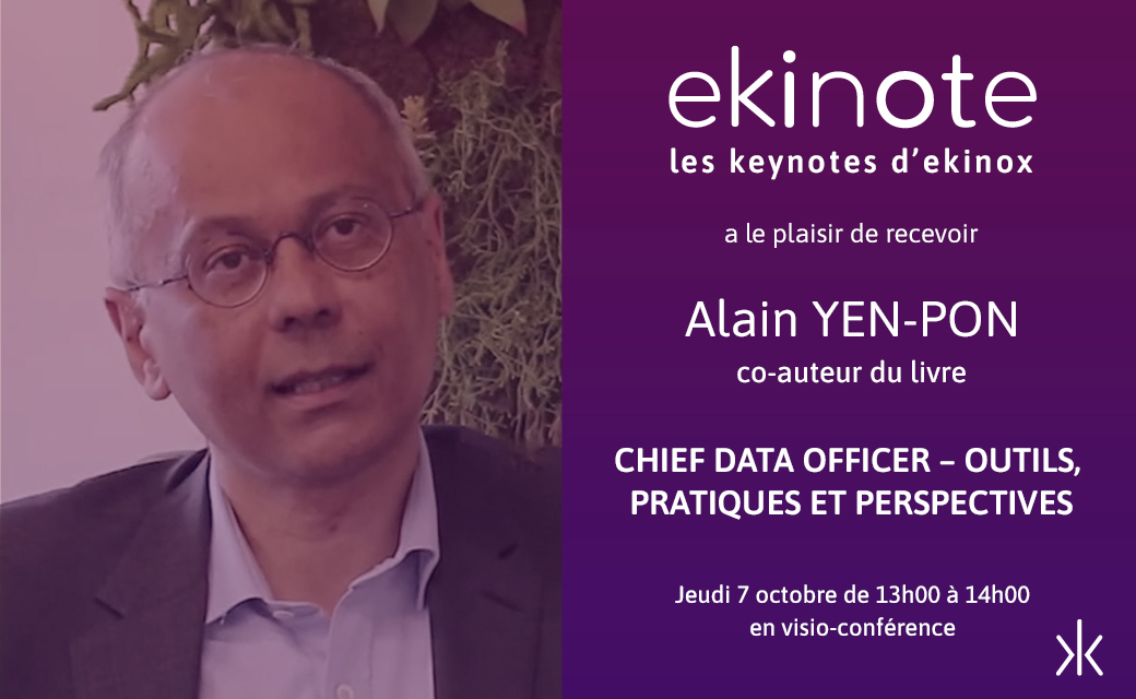 Nouvelle Ekinote jeudi 7 octobre à 13h avec Alain Yen-Pon, co-auteur de "Chief Data Officer - outils, pratiques et perspectives".

Inscription : eventbrite.fr/e/billets-ekin…

#ChiefDataOfficer #CDO #Data #Cybersécurité #Cybercriminalité