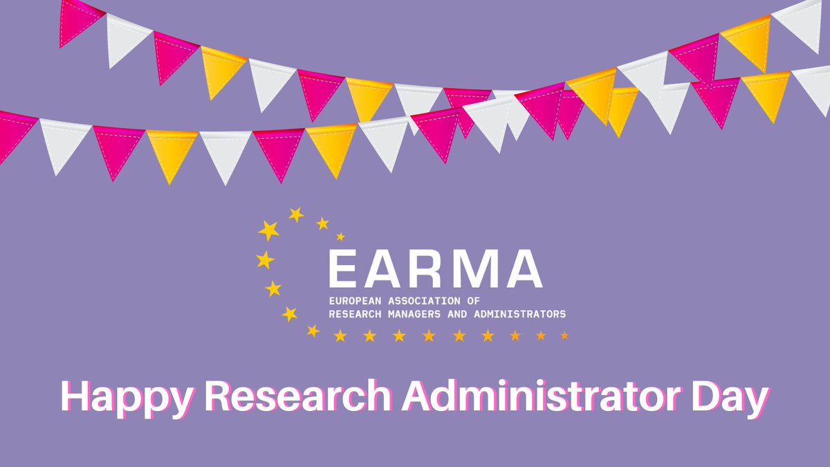 EARMAorg's tweet photo. EARMA would like to wish our RMA community a very happy #ResearchAdministratorDay
We hope that you will be able to celebrate this day of recognition for all of your hard work.
A massive thank you from us!
#researchsupport
#researchmanagement
#researchadministration #RMAday https://t.co/CpJ4XXzY7S