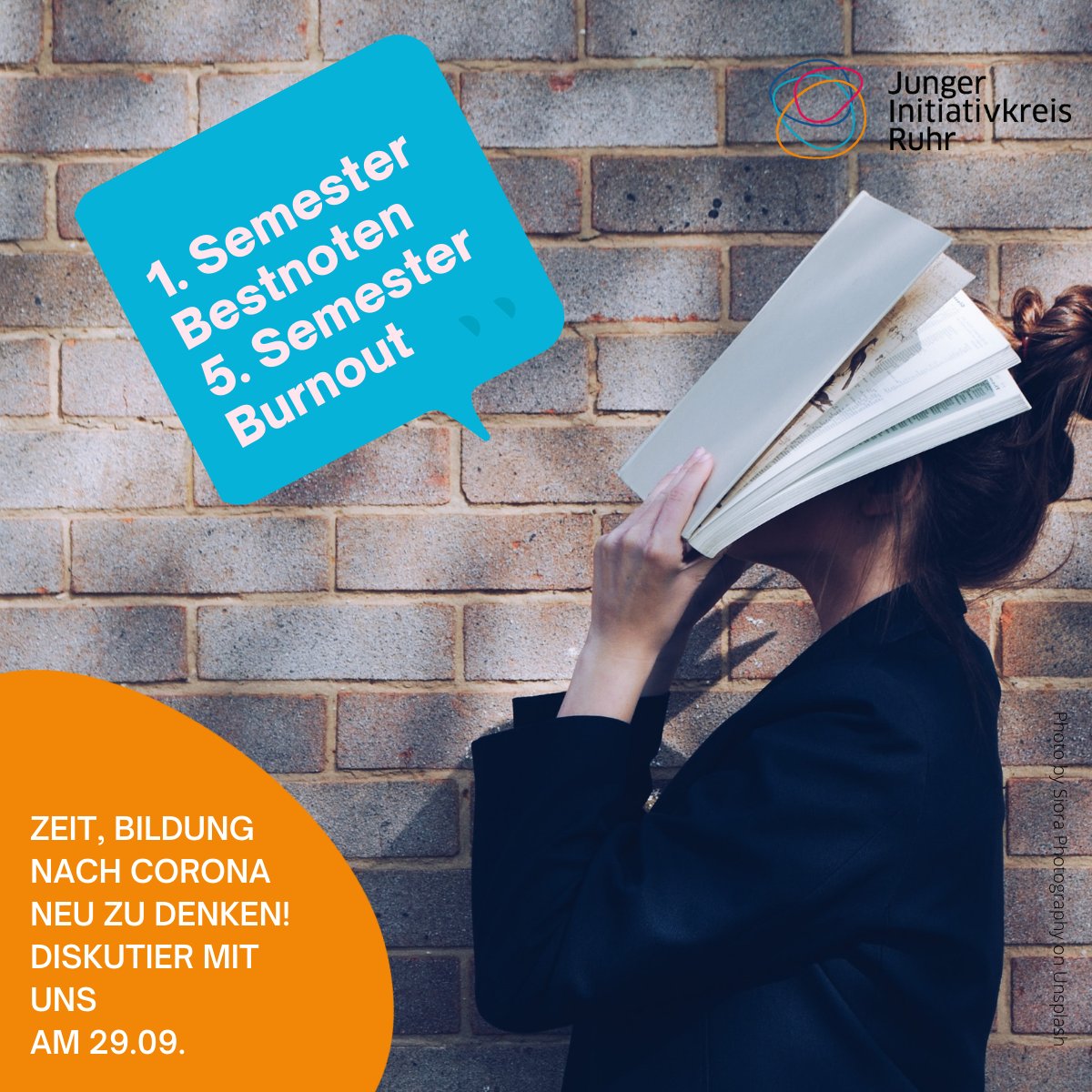 Mental Health oder Bestnoten? Choose one! 
Wir sind der Meinung: Beides muss möglich sein. 
Diskutiert mit uns, wie man Bildung ohne Druck macht und meldet euch hier an: 👉junger-ir.de/tt21