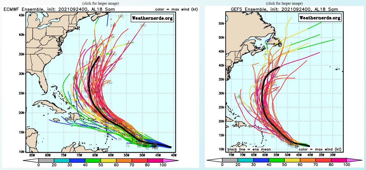 JimCantore's tweet photo. (1/2) Global guidance has aligned a lot better over the last 24 hours with ECMWF still favoring the left side of the track cone... https://t.co/mIGsTdTnOE