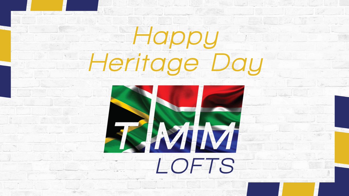 TMMLofts's tweet photo. Happy Heritage Day 🇿🇦

Wishing everyone a wonderful #HeritageDay

Stay safe and stay #ProudlySouthAfrican

#myheritageyourheritage
#HeritageMonth #heritageday2021
#TMMLofts https://t.co/YAfi2ASY27