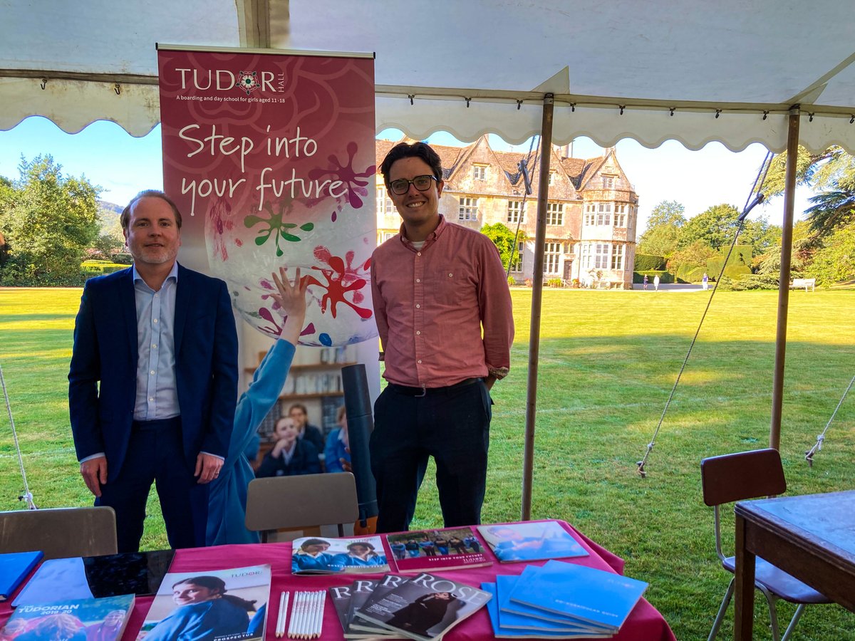 TudorHallSchool's tweet photo. Ready to go at the @HanfordDorset  Senior School Fair. https://t.co/ZlA8zn3FUW