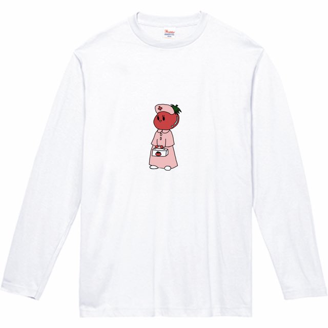 nutsoldier's tweet photo. 新キャラのトマト救護兵です。
ロングＴシャツ、ワンピース、パーカーなど沢山の種類がありますのでチェックしてみてください✨
#ファション　#新キャラ　#ワンピース　#パーカー　#ロングＴシャツ https://t.co/bPacctb9s1