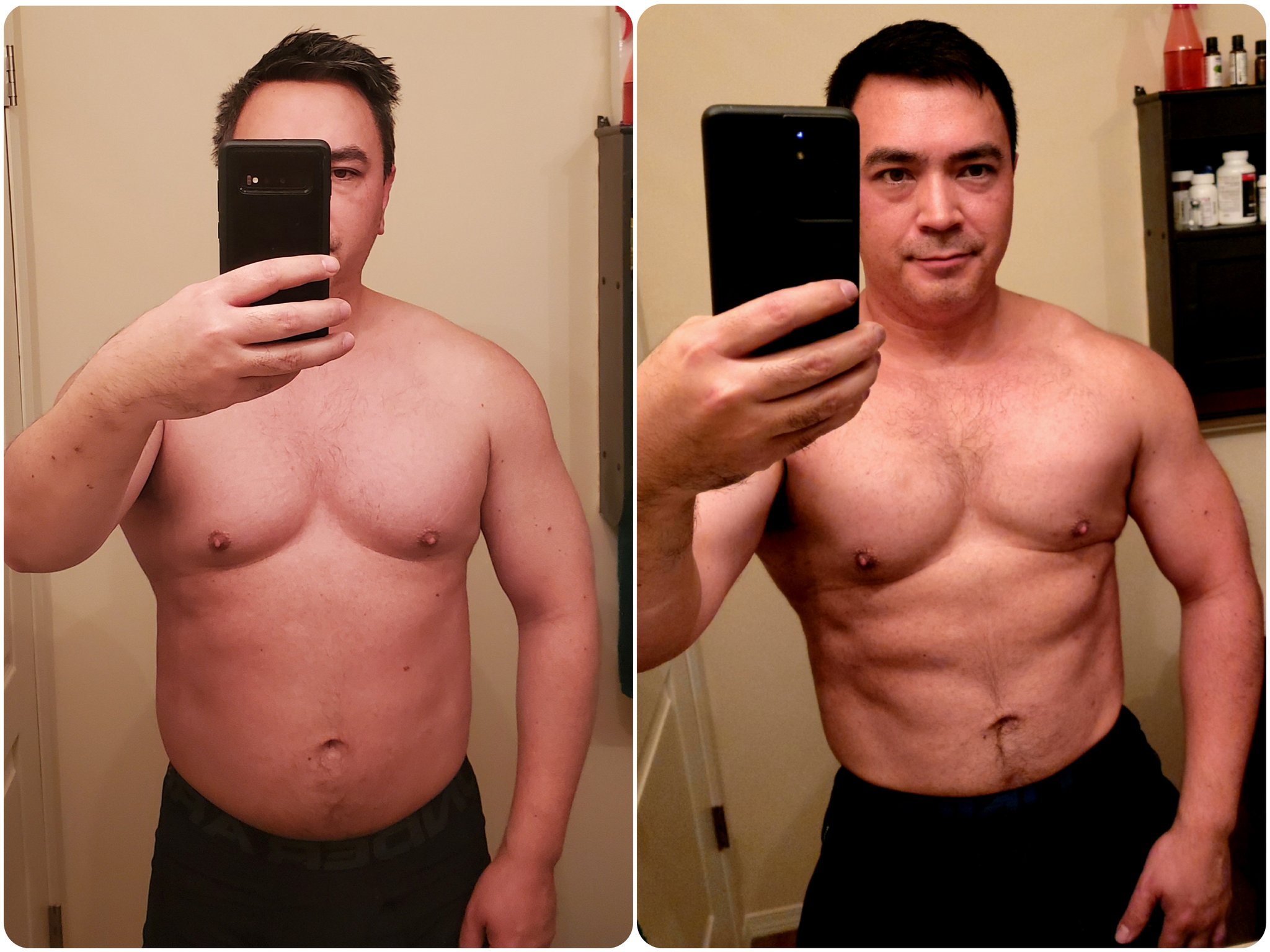 My progress pic. What do you think? I've never had abs before, and I've always been sorta potato-shaped. I've come a long way, that's for sure. Maybe I'll start a new account called "AsianDaddy"? 😜 #WhosYourDaddy #DaddysHome #FlexFriday https://t.co/NzV1uYXdgU