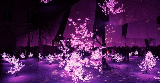 Hanami est le rituel japonais qui consiste à contempler la beauté des cerisiers au printemps 🌺 
Dans les jardins du Château de #Châteaubriant, le spectacle offre une promenade féerique au milieu d’arbres lumineux 😍
🗓️ Le 02.10 - 20h, 21h30 et 23h 
👉 bit.ly/3CEmwVZ