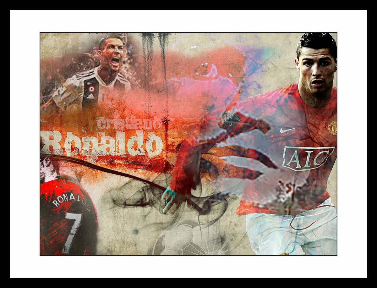 Here is another commissioned composite..  Who would be the hero you would want to celebrate? #ronaldo #manutd #cr7