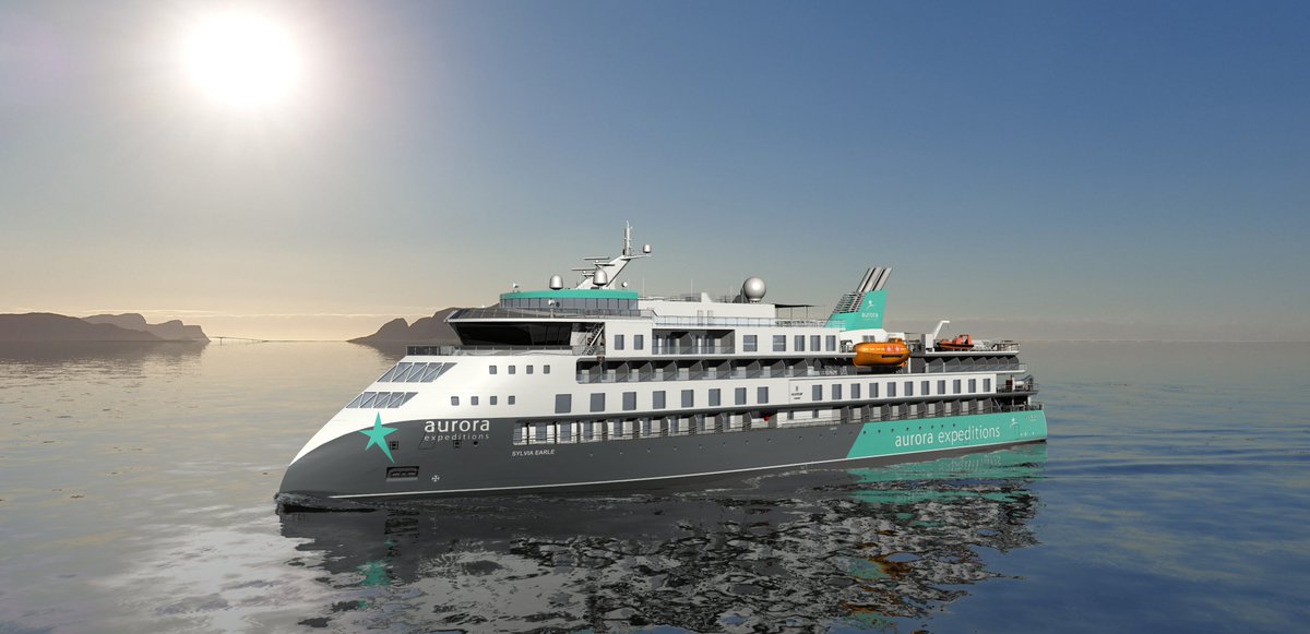 ae_expeditions's tweet photo. Our brand-new expedition vessel is named after #SylviaEarle, marine biologist, oceanographer, explorer, author, and lecturer. Sylvia Earle was named by Time Magazine as its first Hero for the Planet. 📸Michael Aw #CLIACruiseWeek #ExploreEndlessly https://t.co/XM9frFm7nz